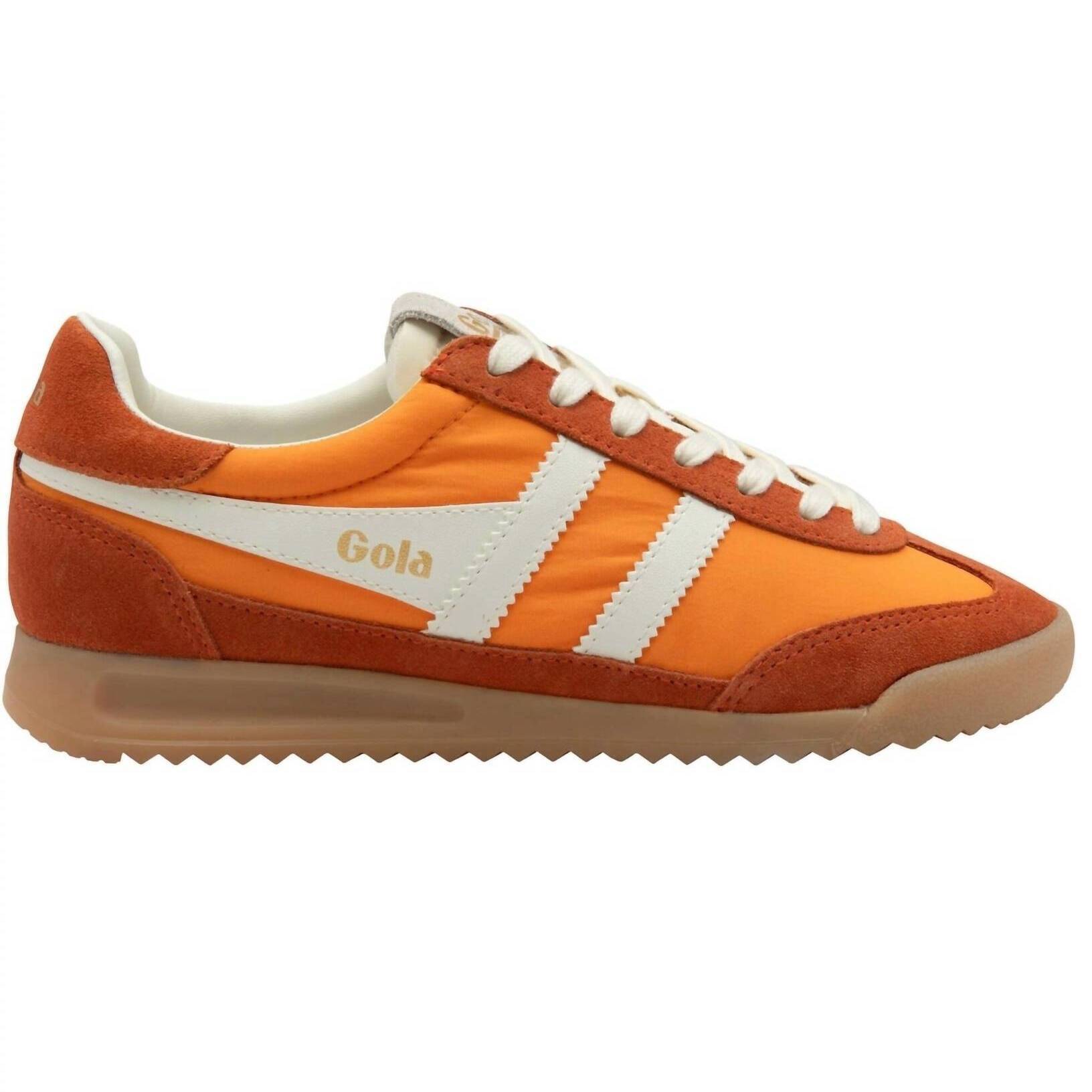 New Gola Women’s Firefly Trainer Clementine Moody Sneakers In Orange/Off White